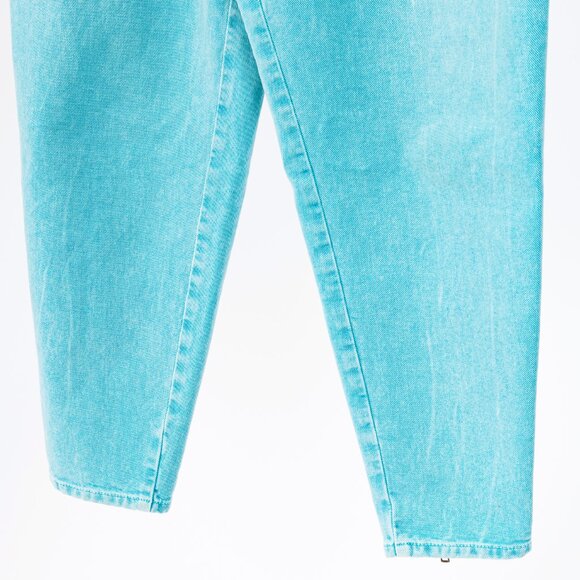 Gucci PF/19 Blue Embroidered Cherry Tapered Paperbag-Waist Jeans - Picture 6 of 16